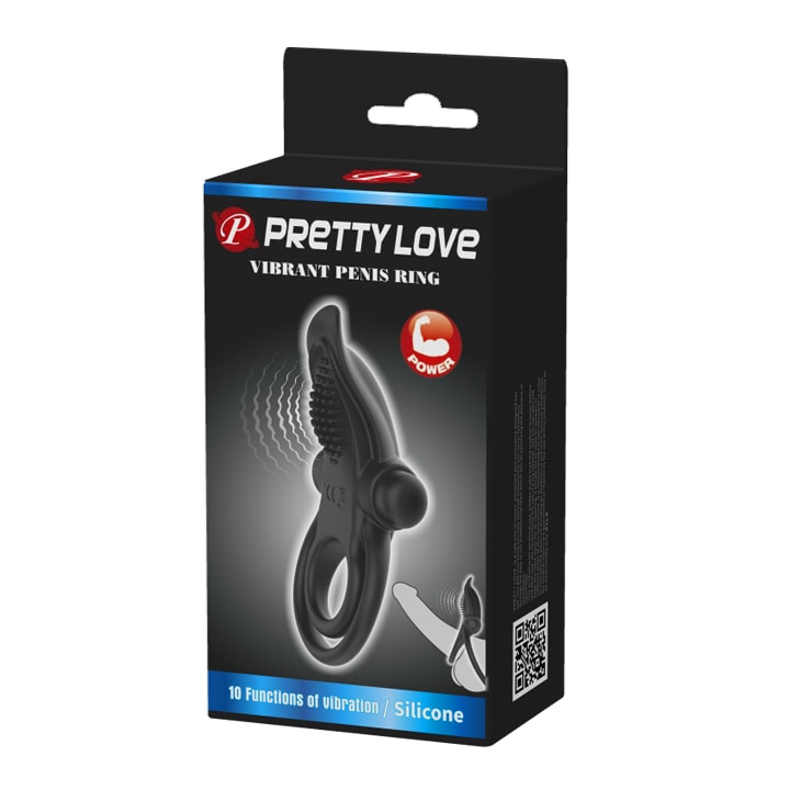 Black Silicone Vibrating Cock Ring