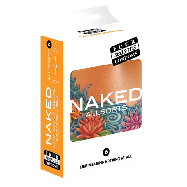Four Seasons Naked Allsorts Condoms 6″s