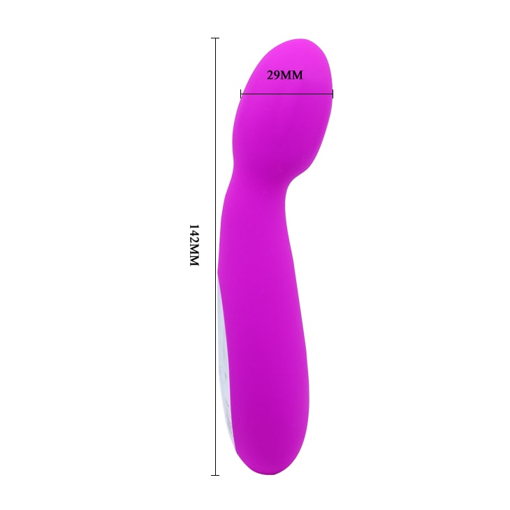 Dimension details of the Pretty Love Arvin Vibrator in purple