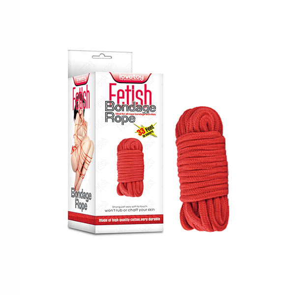 Fetish Bondage Rope - Red - 10 m Length