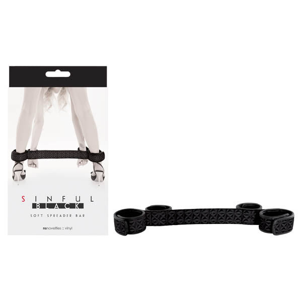 Sinful Soft Spreader Bar - Black Arm & Leg Restraint