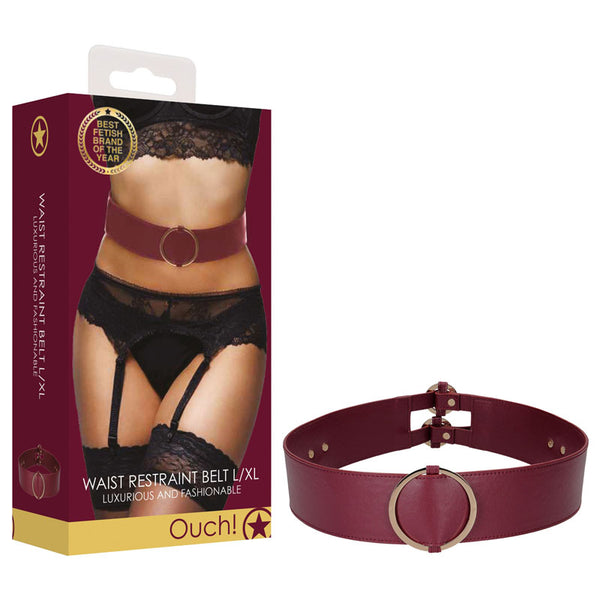 OUCH! Halo - Waist Belt L/XL - Burgundy Waist Belt - L/XL Size