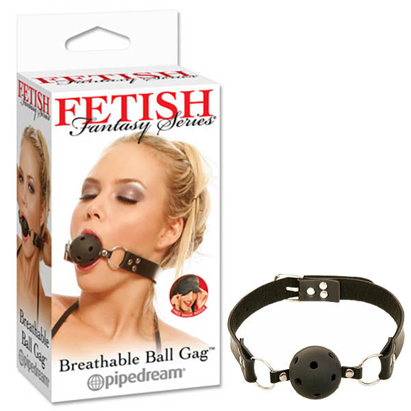 Fetish Fantasy Series Breathable Ball Gag - Black Ball Gag